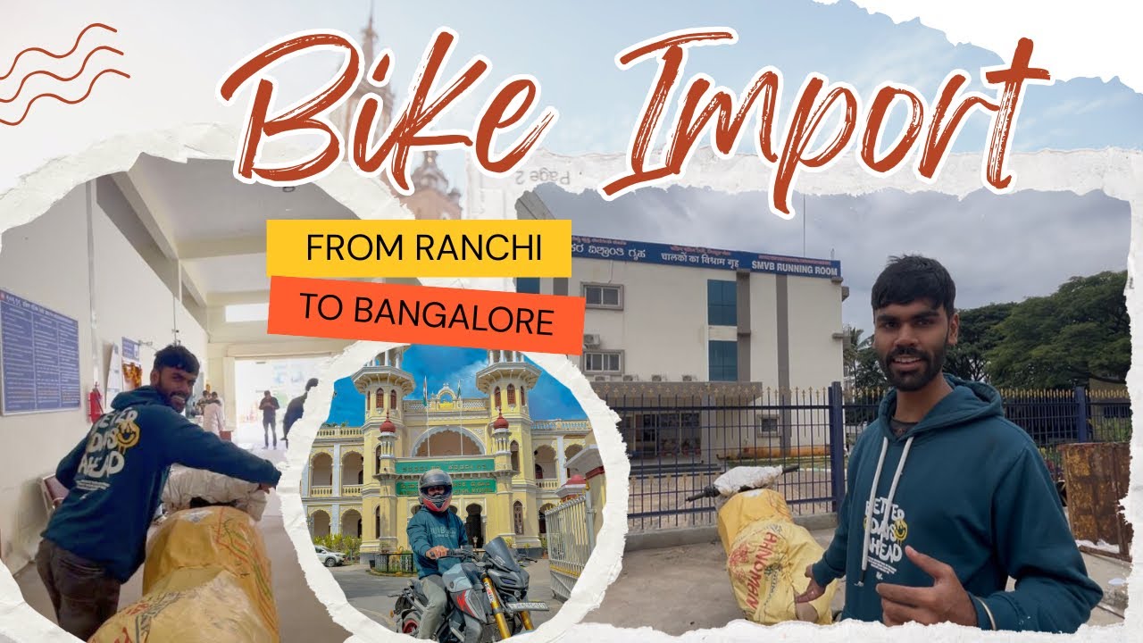 Finally Bike Imported  from Ranchi To Bangalore😍// bangalore karnataka smvt railway station 