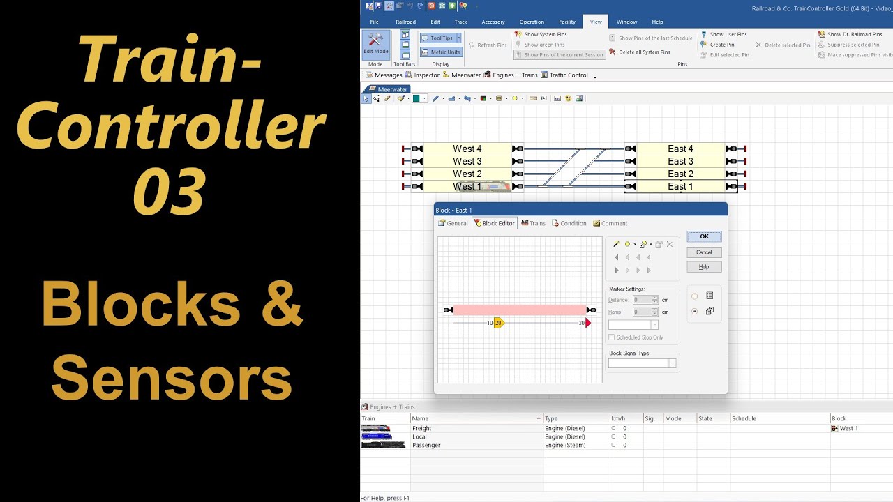 Traincontroller 10 Gold 03 Blocks and Sensors