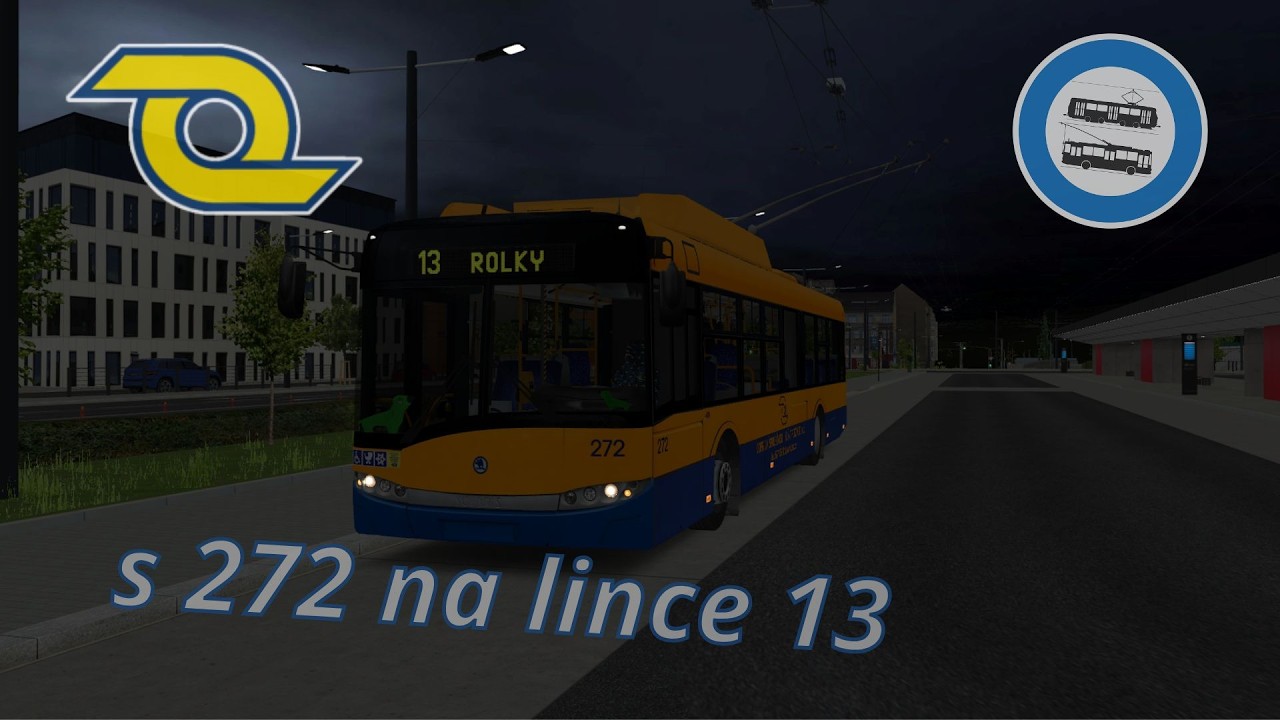 🚎 Simt Simulator MHD | Trolejbus DSZO 272 na lince 13 směr Rolky