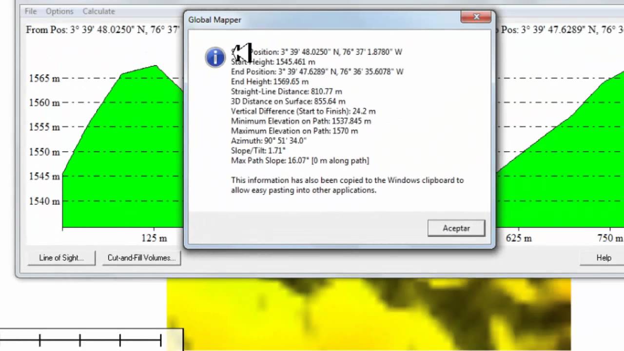 Globalmapper_path profile-line of Sight