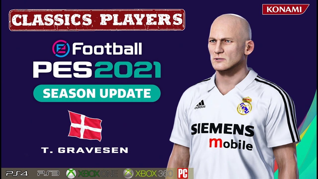 T. GRAVESEN  face+stats  (Classics Players) How to create in PES 2021