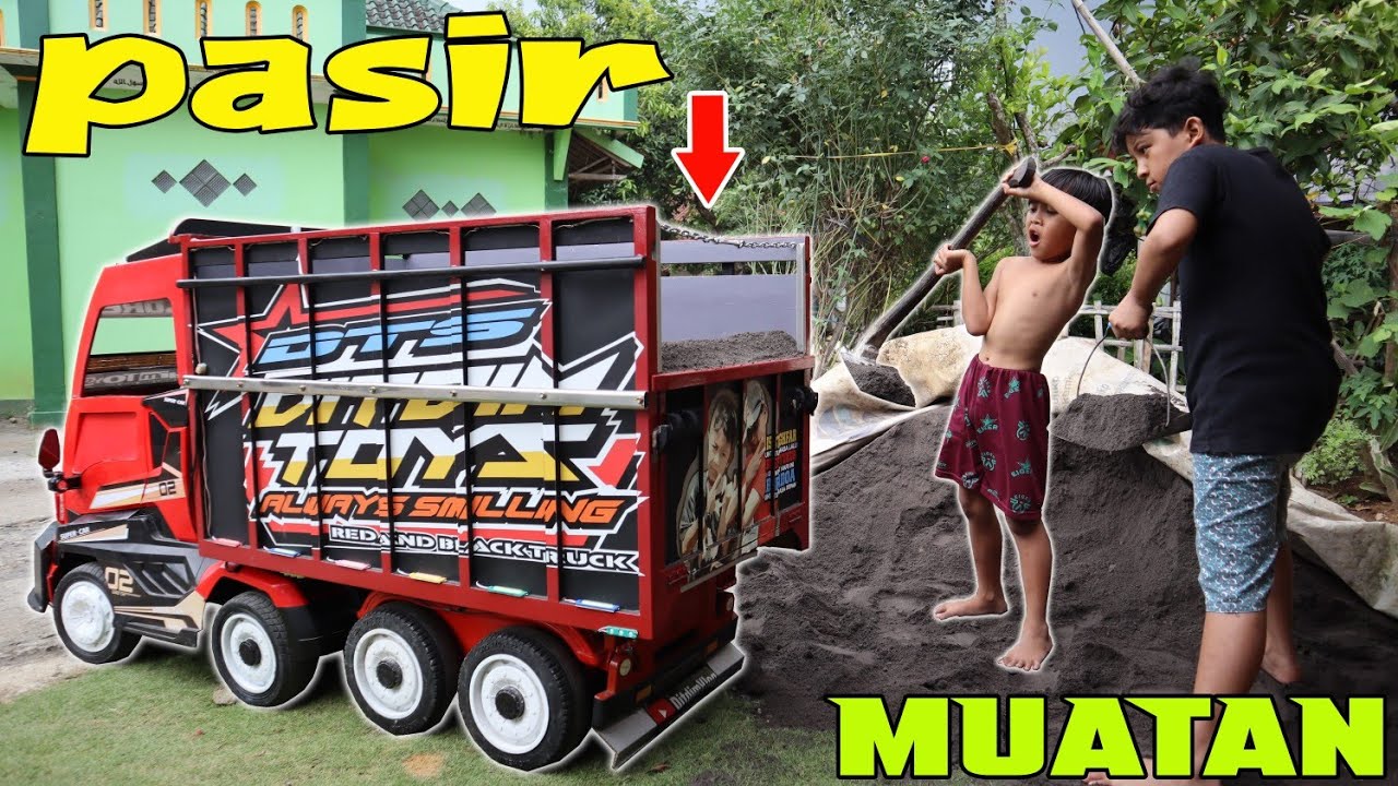 muatan pasir!! truk dimas coba muatan berat banget... kuat gak??