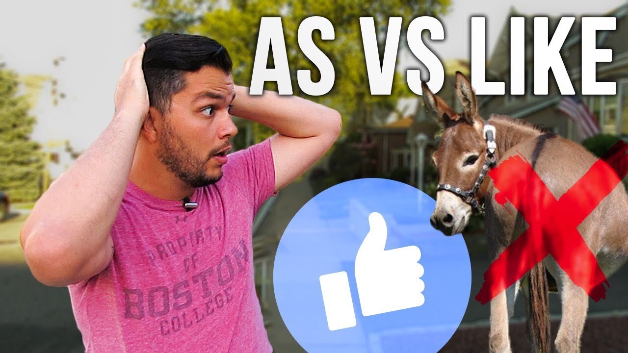 AS versus LIKE - O SEGREDO REVELADO - MrTeacherPaulo
