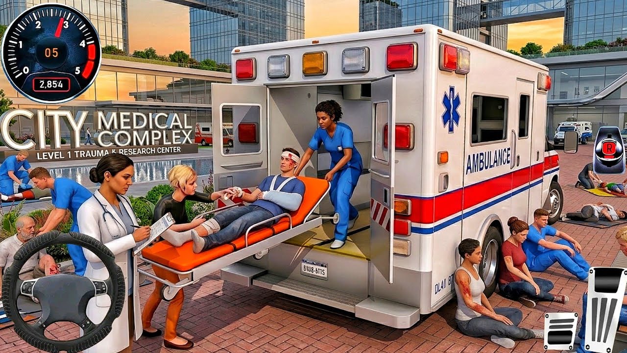 New 911 Ambulance Simulator 2026 - Critical Patient Transport Sim: Android Gameplay