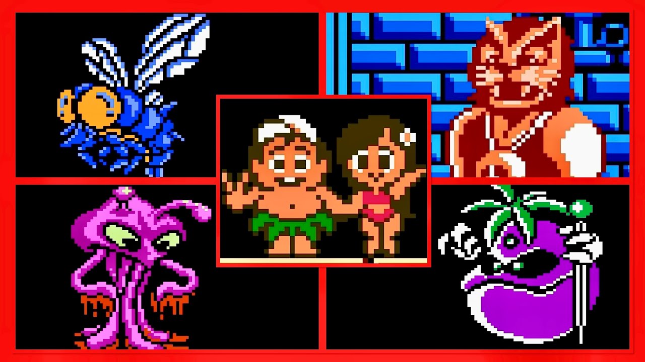 Evolution of Adventure Island 1, 2, 3, 4 - Final Boss Fight + Ending 4K