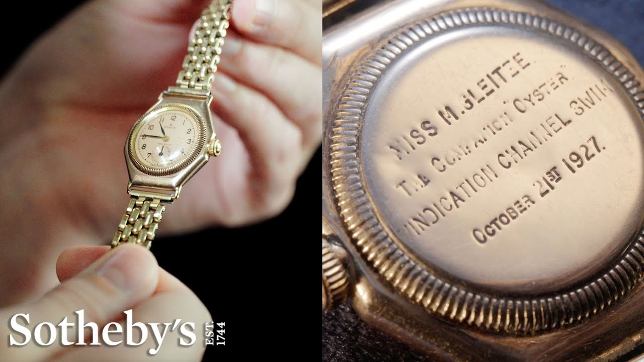 The Rolex Oyster That Survived the English Channel: The Birth of the Waterproof Watch | Sotheby's