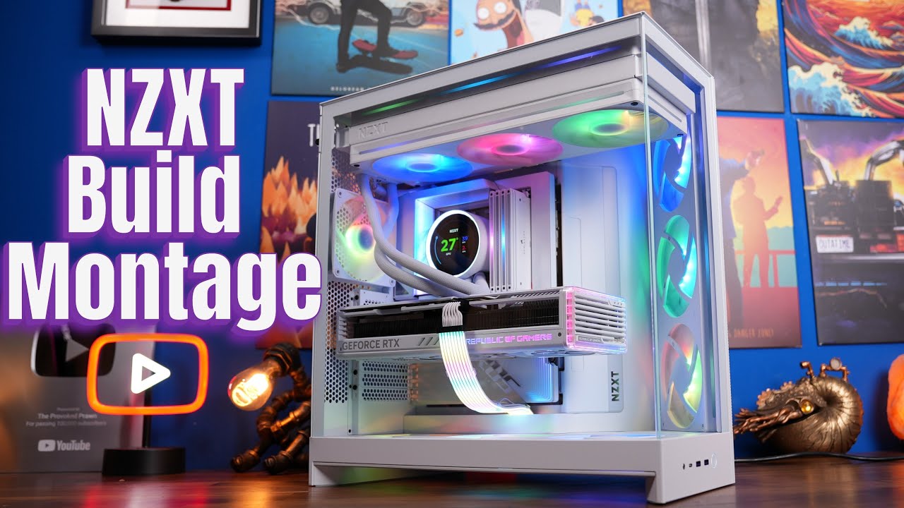 NZXT PC build showcase - H9 Flow RGB Plus montage