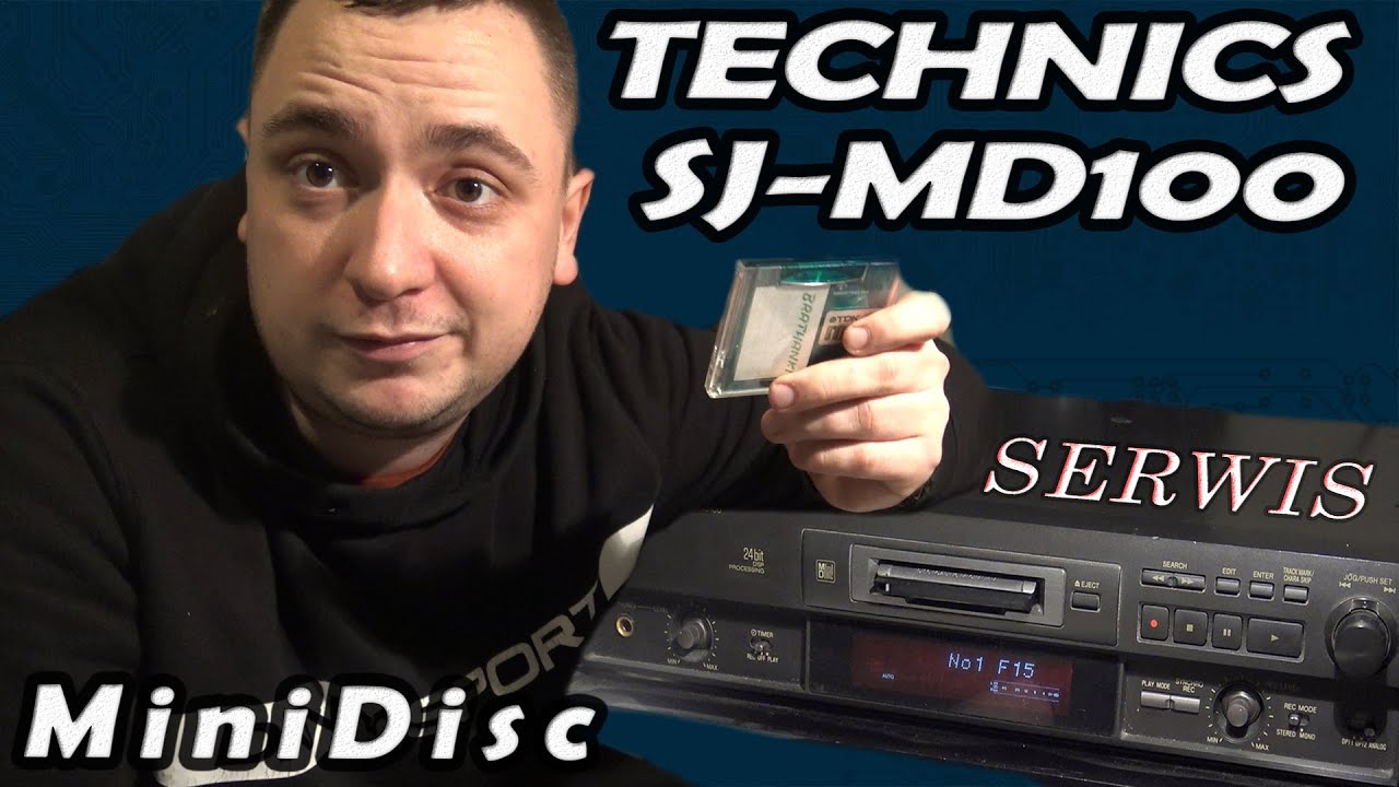 MiniDisc Technics SJ-MD100  historia i naprawa No1 F15