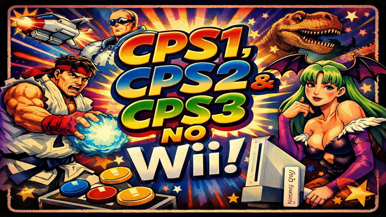 [TUTORIAL] - COMO TRANSFORMAR SEU WII EM UM FLIPERAMA COM O CPS1, CP2 & CPS3. #antigasjogatinas