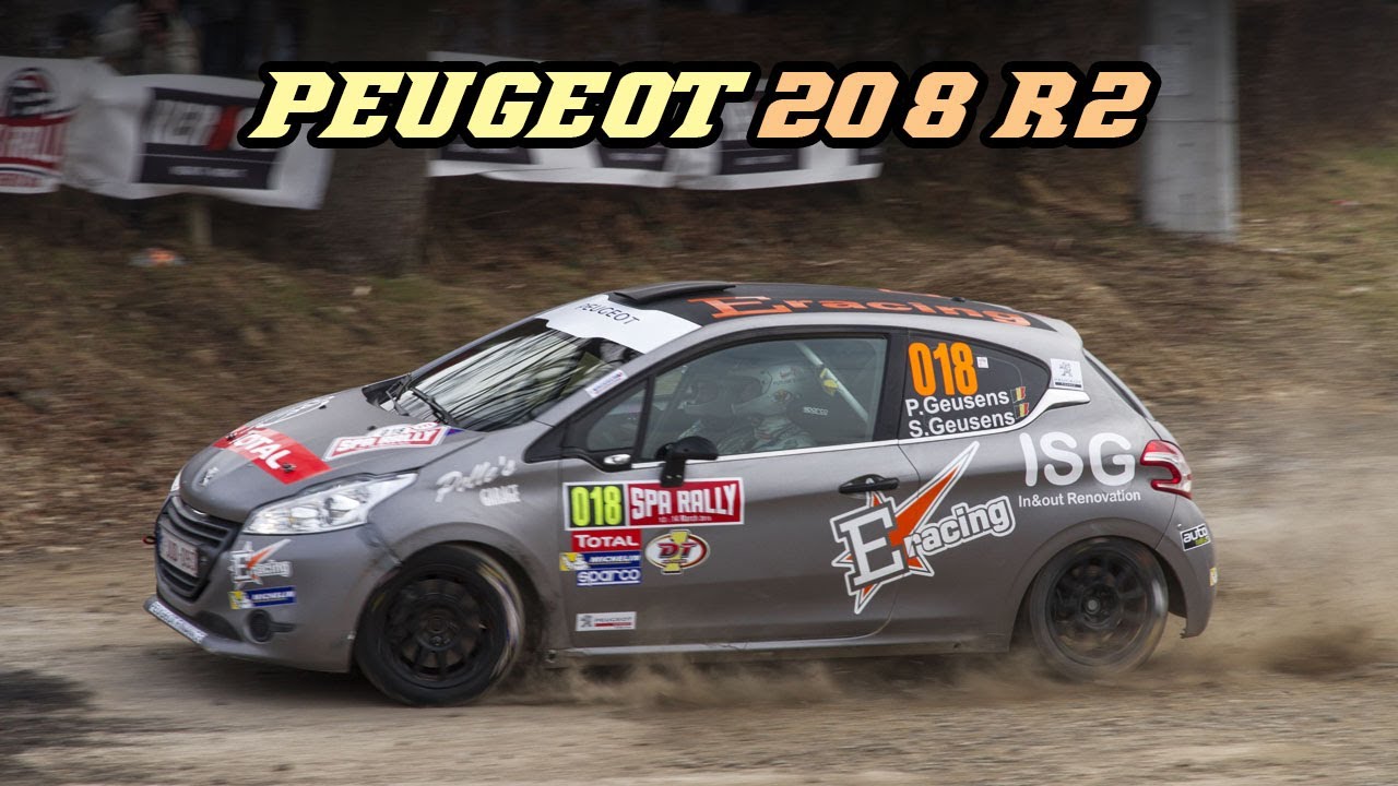 BEST OF Peugeot 208 R2 - intake sound, loud exhaust, jumps, drifts and crash.