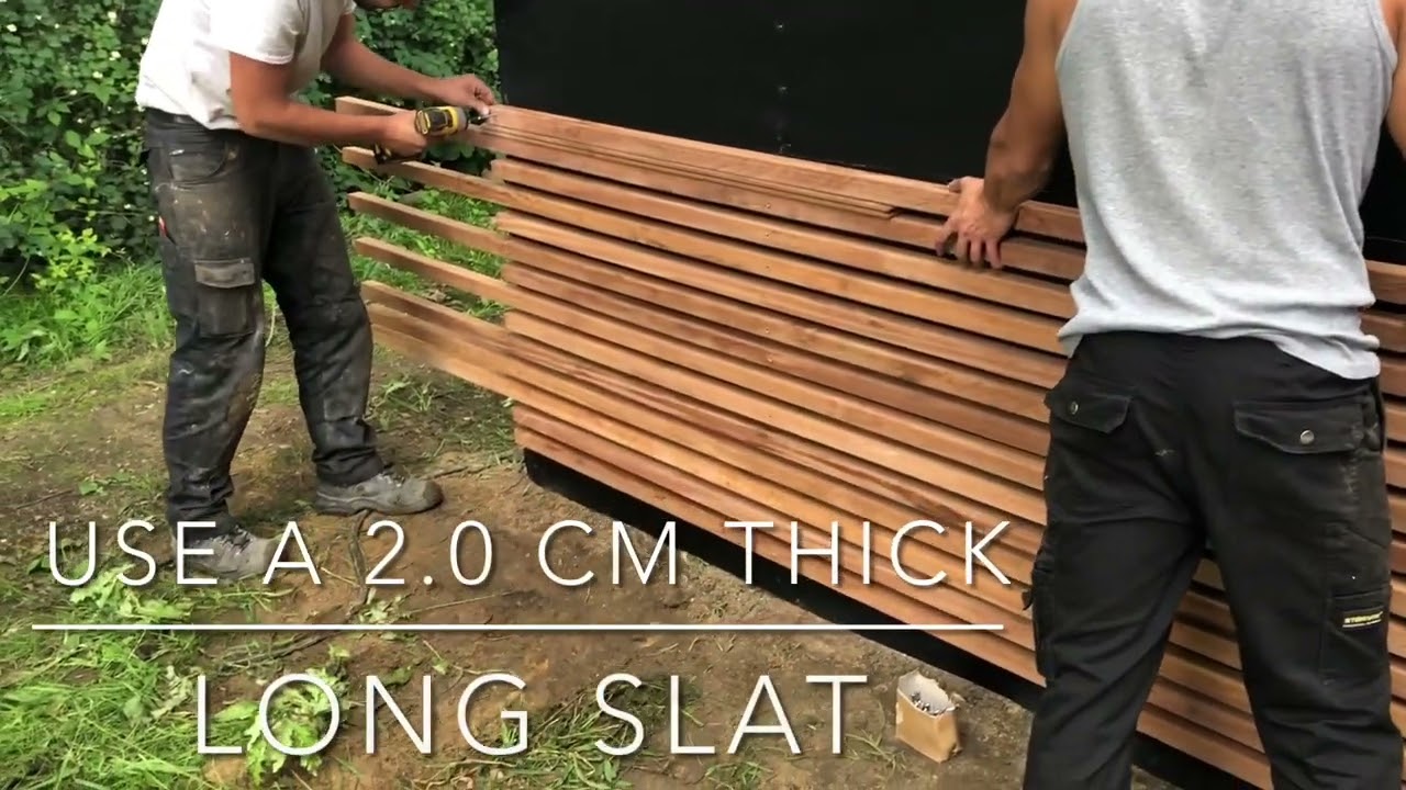 MODERN FENCE - 4.0 X 4.0 CM ipe hardwood SLATS