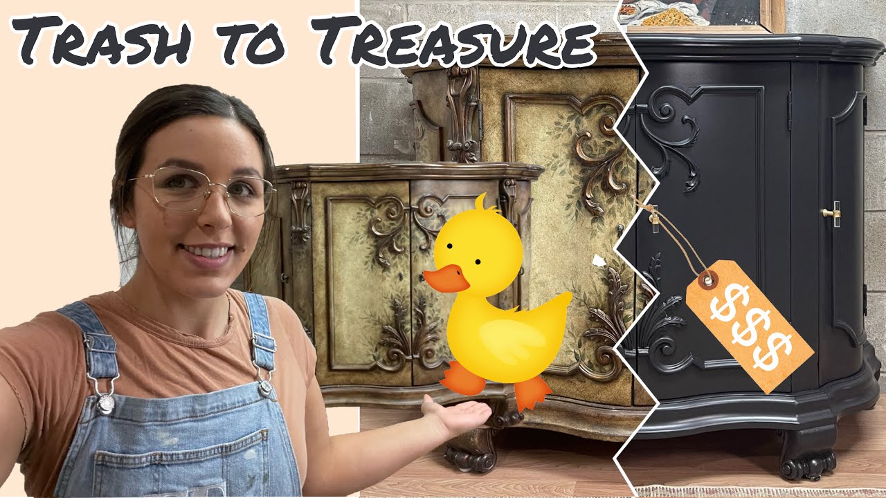 Uglying duckling Challenge | EXTREME FURNITURE MAKEOVER | FurnitureFlipBySarah