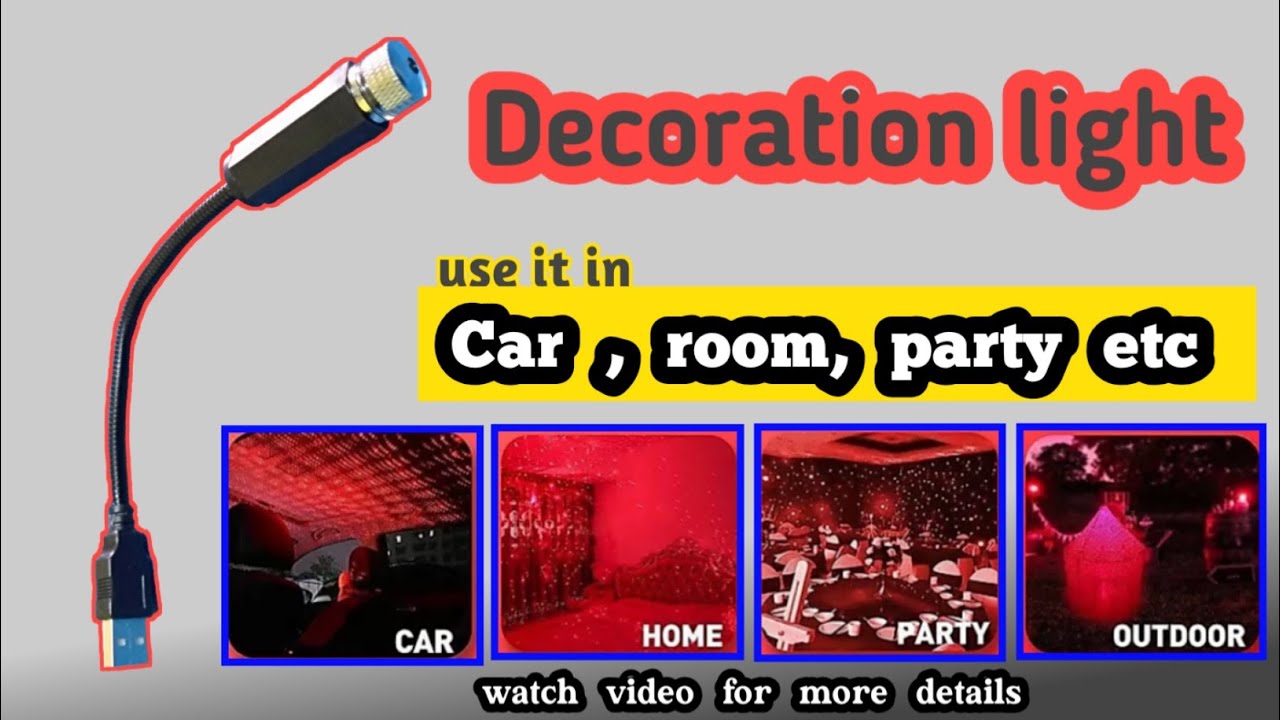Decoration light for home/car/party || under रु 200 | #decorationlight #flipkart