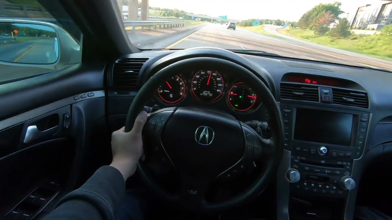 POV drive in 258 WHP 3rd gen Acura TL type s auto
