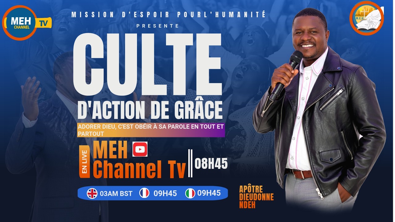 CULTE D'ACTIONS DE GRACE du 22 Février 2026