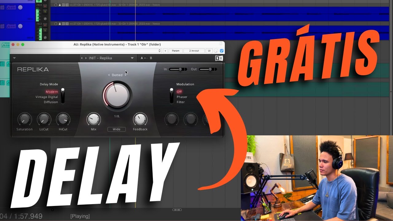 DELAY GR&Aacute;TIS COM V&Aacute;RIOS CONTROLES | REPLIKA DA NATIVE INSTRUMENTS FREE | REVIEW