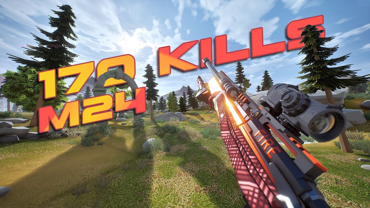 Sniper 170 BOMB! M24 Hardcore Gameplay | Polygon Solos