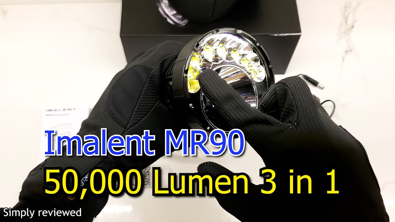 Imalent MR90: 50,000 Lumens in a 3-in-1 Flashlight!