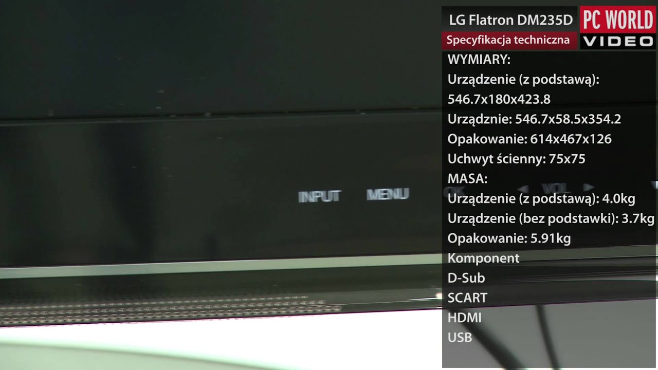 LG Flatron DM235D - prezentacja PC World