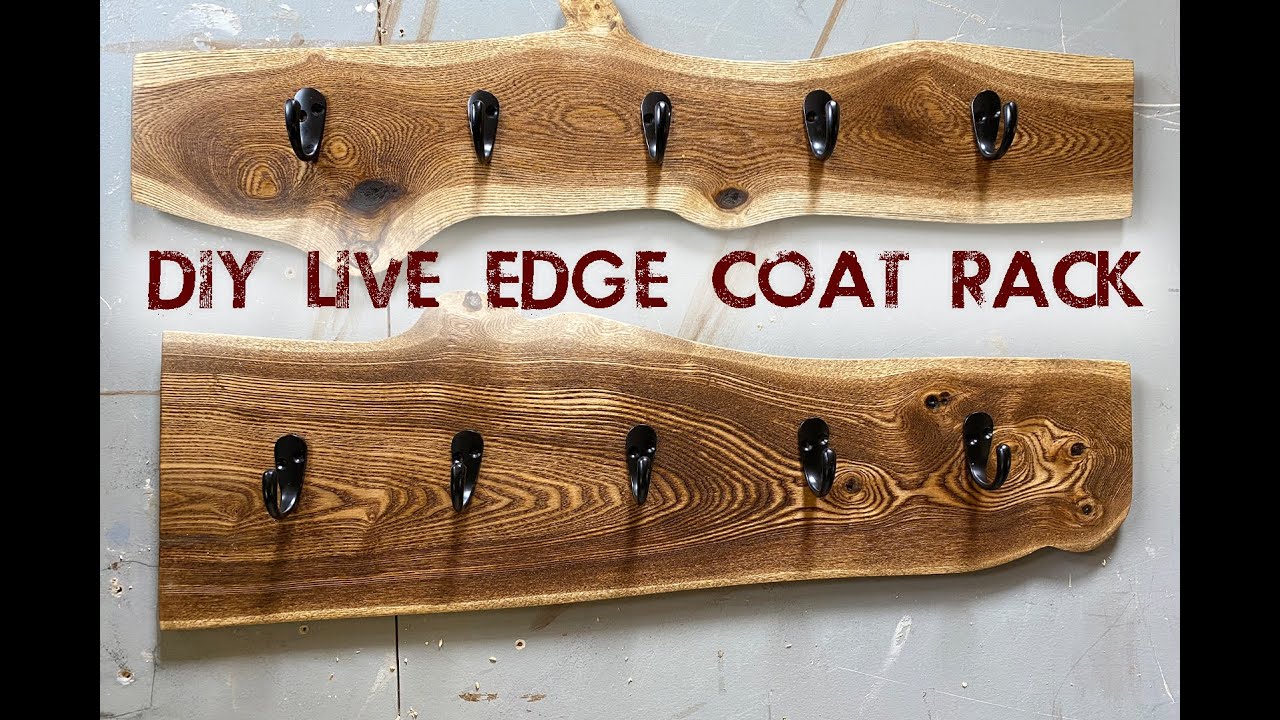 DIY Live Edge Coat Rack