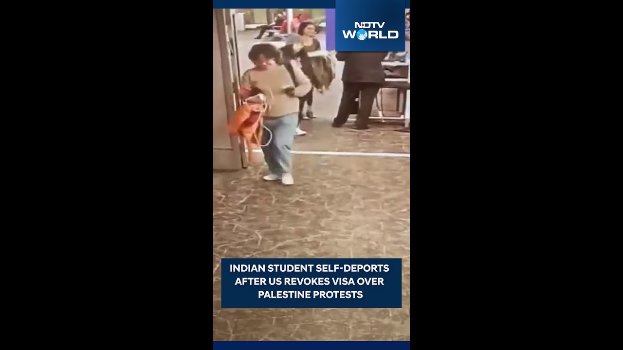 Indian Student Self-Deports After US Revokes Visa Over Palestine Protests