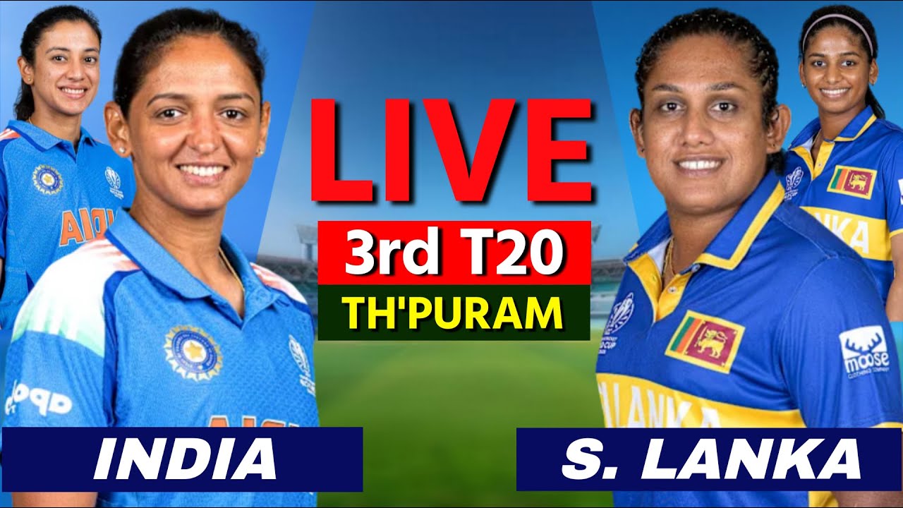 🔴Ind W vs Sl W 3rd T20 2025 | India W vs Srilanka W Live Cricket Match Score, Commentary