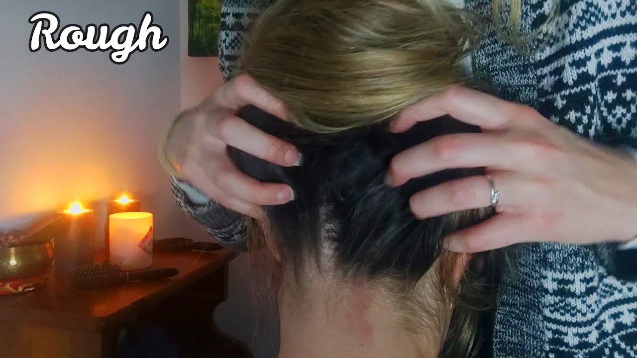 Asmr | Actual Fast and aggressive scalp scratching and rubbing - No Talking