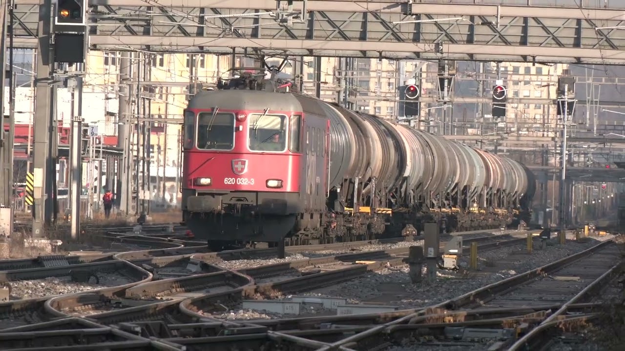 Schweizer Eisenbahnen  Pratteln Februar 2024