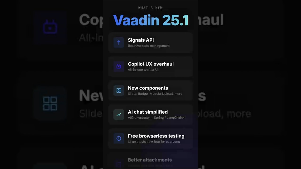 Vaadin 25.1: Что нового в этом релизе