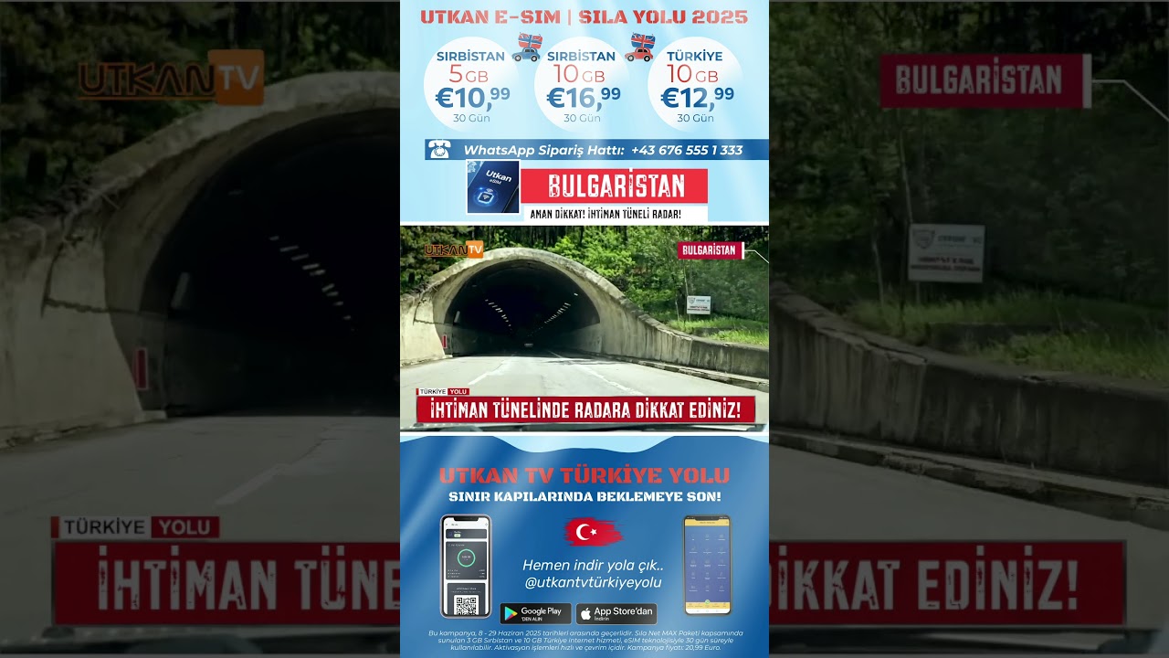 Sıla Yolu 2025 | Bulgaristan'da Aman Dikkat! İhtiman T&uuml;nelinde Radar | Utkan eSIM