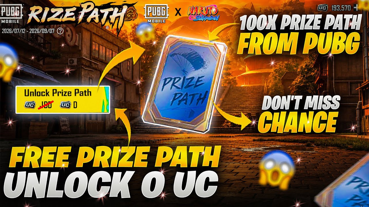 Prize Path Unlock in 0 UC | Daily 20 Prize Path Giveaway | Best Trick 50 Lucky Coins | PUBGM