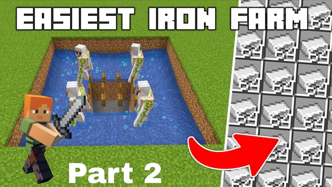 Making Easiest Iron Farm In My World|| #2 #minecraft #2026 