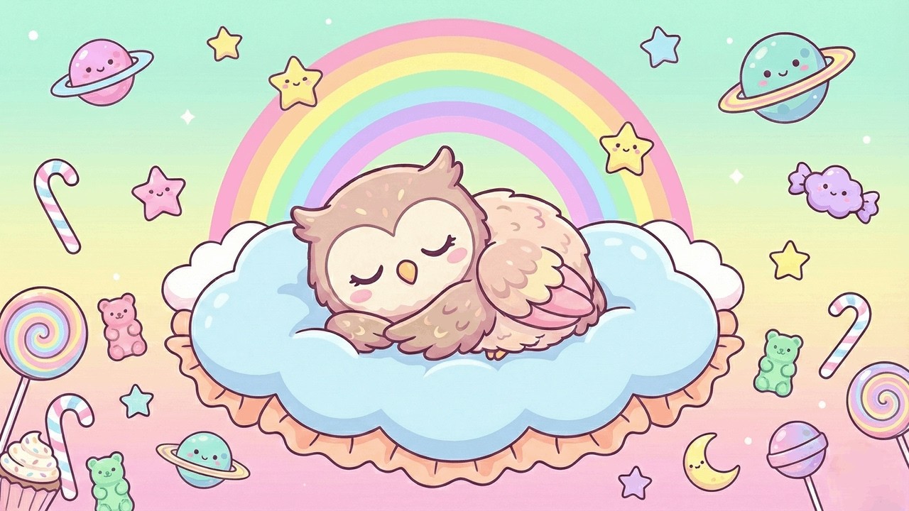 Засыпай Быстрее с Совой 🦉🌙 | 1 Час Колыбельной Музыки