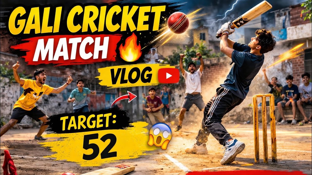Gali Cricket Match 🏏 | Last Over Thriller 😱 #shorts
