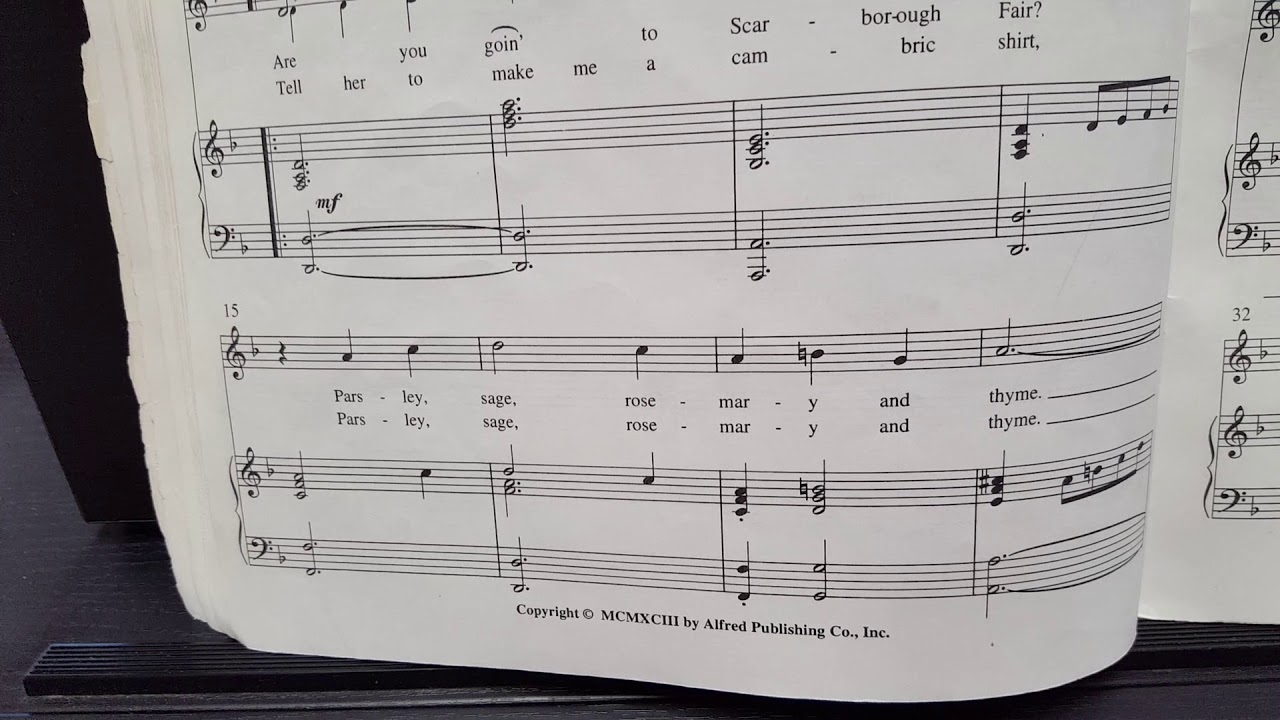 Scarborough Fair- Althouse accompaniment