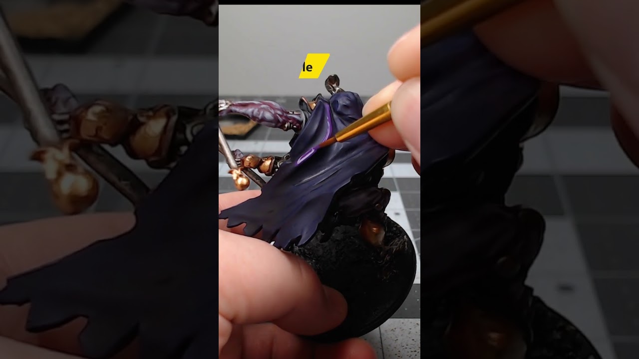Быстро покрасьте фиолетовую ткань этим методом! #paintingtutorial #conquest #miniature