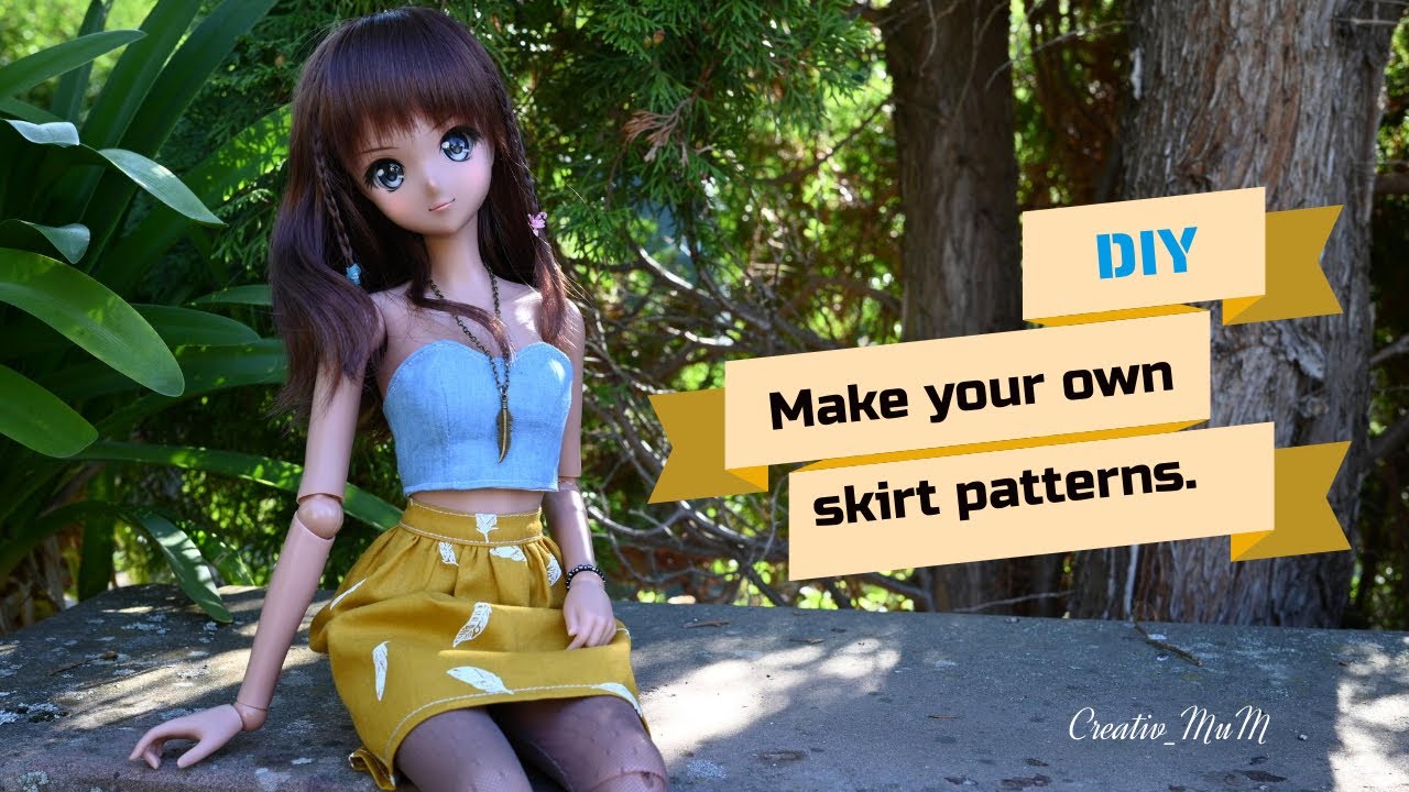 Create your first pattern with me | doll clothes | DIY | Smart doll | Free Pattern