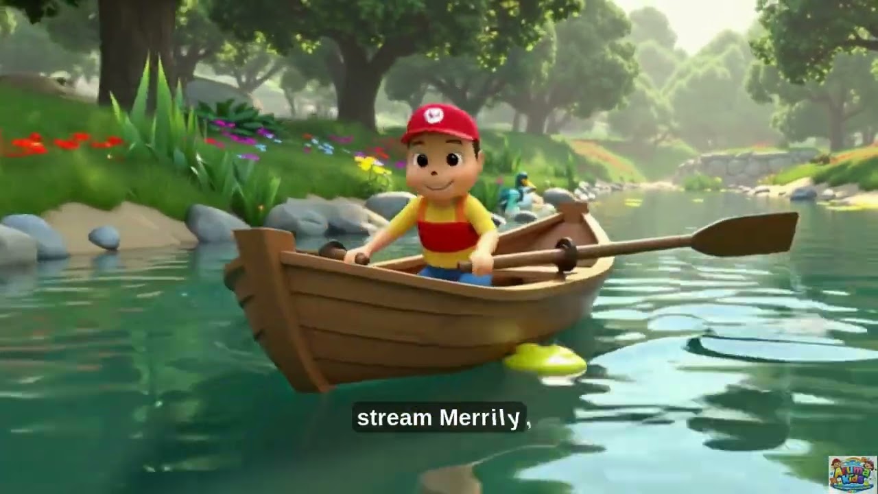 Row Row Row Your Boat | 3D Animated Nursery Rhymes & Kids Songs | Sing Along & Learn with Milo