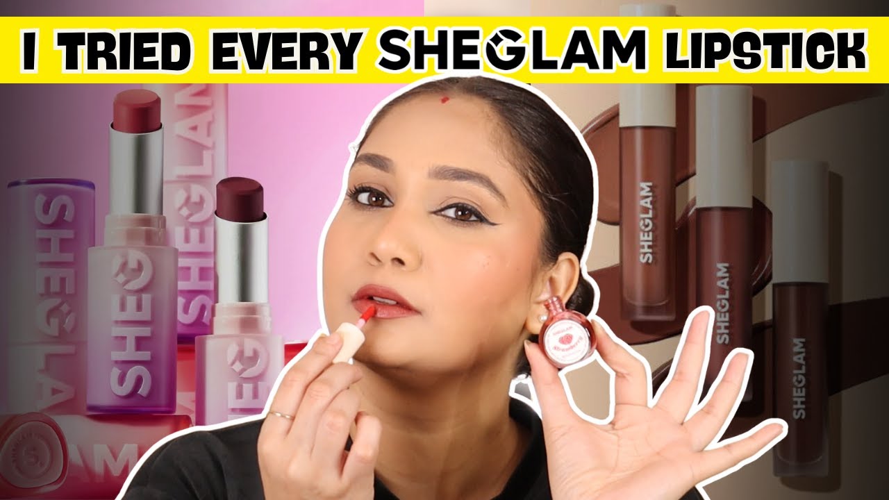 I tried EVERY SHEGLAM Lip Product available in INDIA, So you DON'T have to...