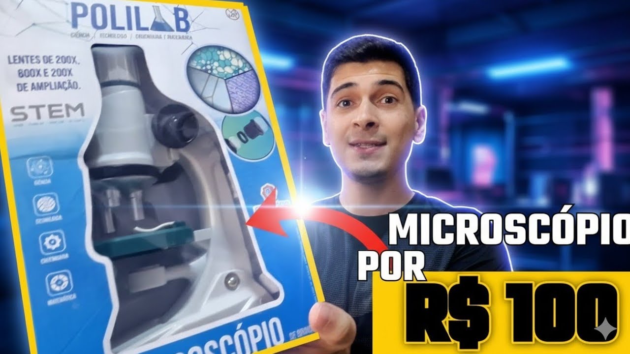 O MICROSCÓPIO mais BARATO que achei! Comprei e teste!
