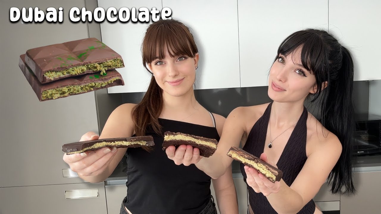 preparo il dubai chocolate con mia sorella