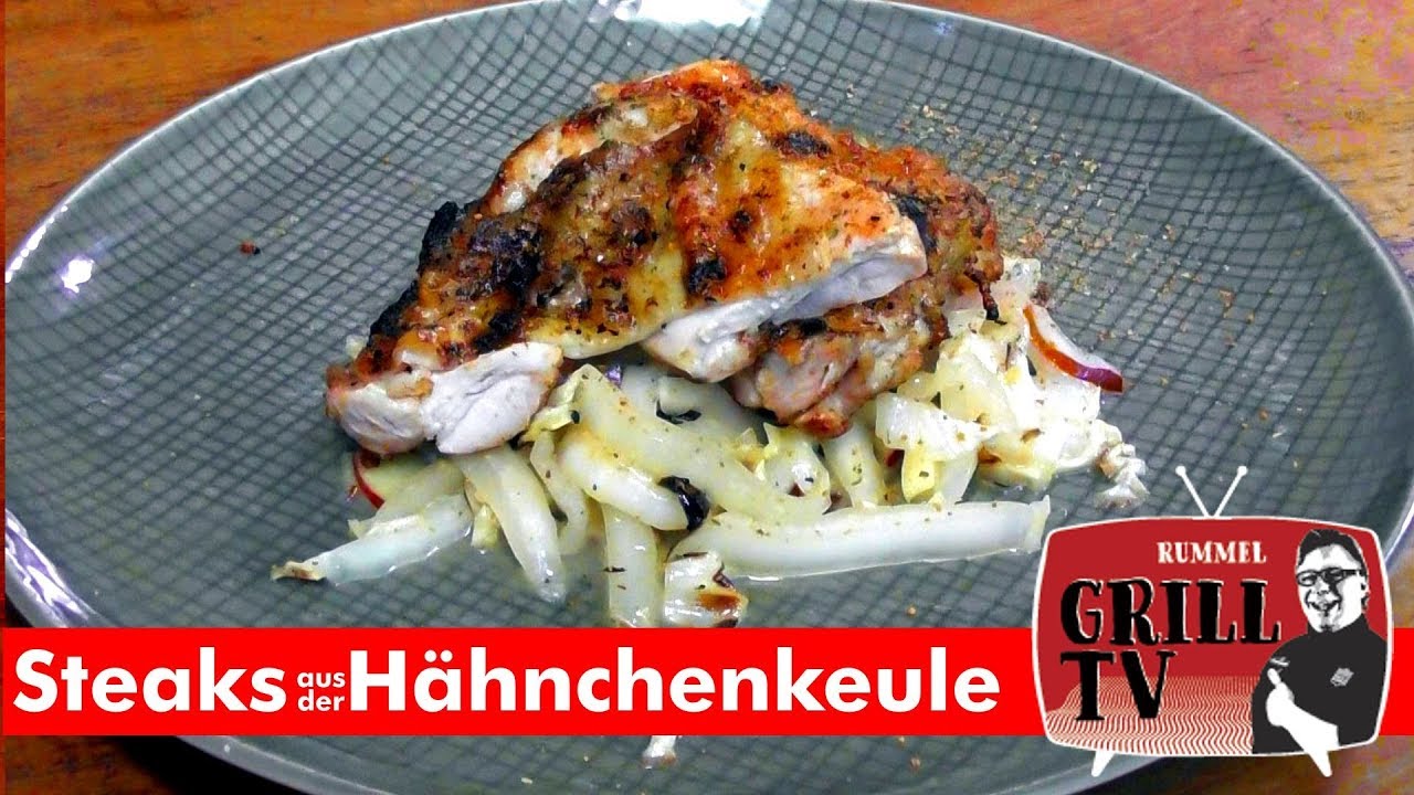 Hähnchenkeulen Steak.  Auslösen und knusprig grillen. Rummel Grill Tv #rummelgrilltv