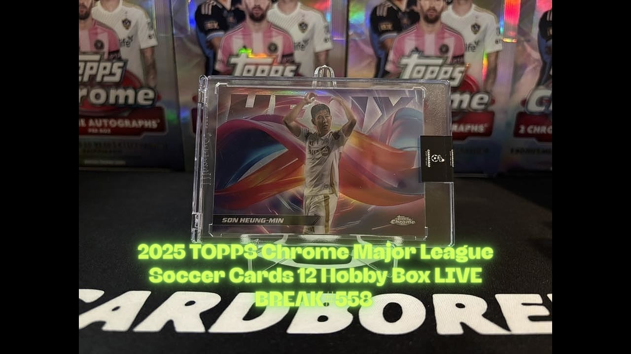 2025 TOPPS Chrome Major League Soccer Cards 12 Hobby Box LIVE BREAK#558