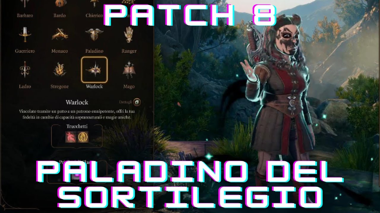 Paladino del sortilegio - build per warlock patch 8 (Baldur's Gate 3)
