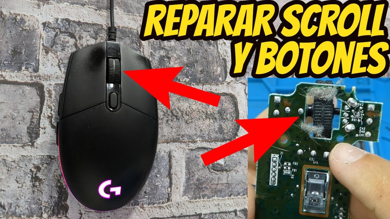 Como Reparar un Ratón(Mouse) Paso a Paso // Fallo Scroll y Botones Solucionado