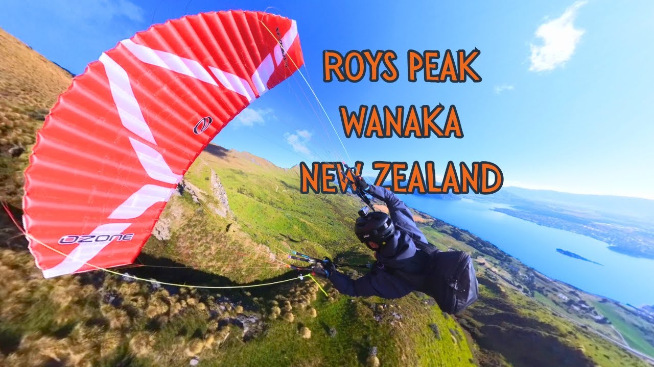 Flying From Roys Peak In Wanaka, New Zealand!
