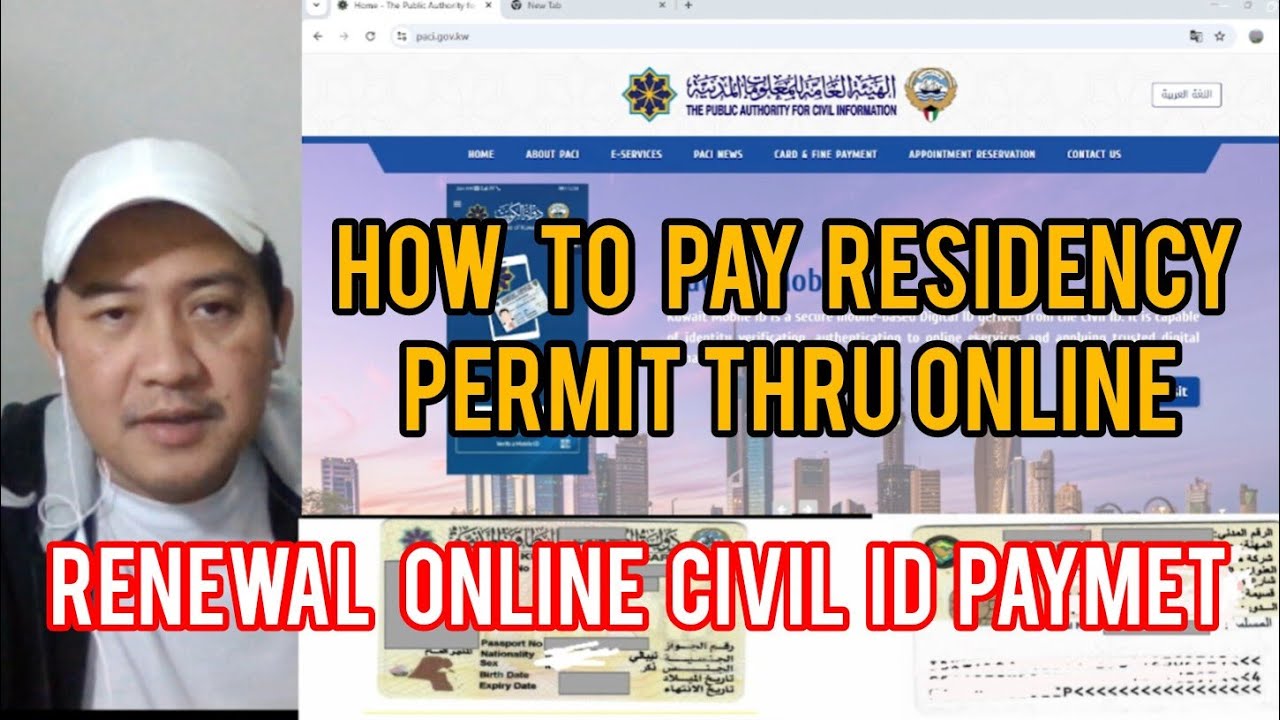 CIVIL ID RENEWAL ONLINE PAYMENT | HOW TO PAY RENEWAL OF RESIDENCY PERMIT THRU ONLINE AT KUWAIT