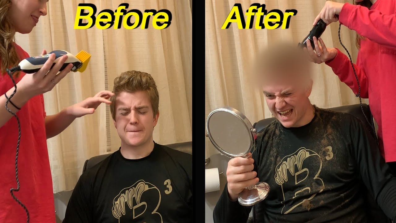 I LET MY GIRLFRIEND CUT MY HAIR CHALLENGE IN QUARANTINE (GONE WRONG)