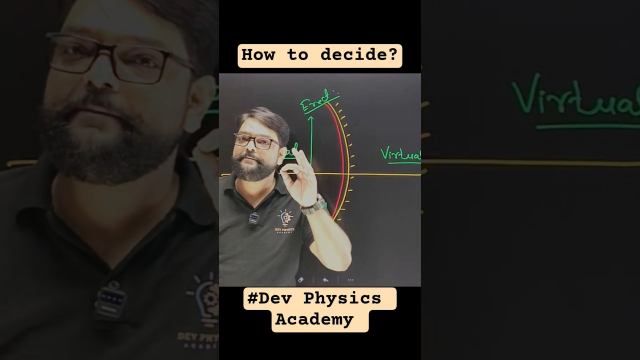 How to decide nature of image | Erect, inverted, real and virtual #shorts #ytshorts #rayoptics