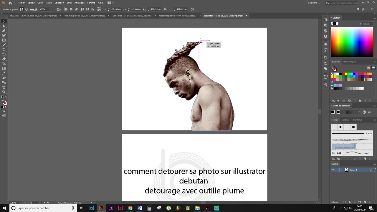 Comment détourer une photo sur illustrator
